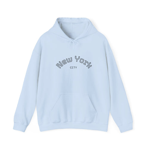 New York City Minimalist Hoodie — Arch Logo Sweatshirt