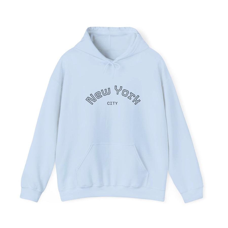 New York City Minimalist Hoodie — Arch Logo Sweatshirt