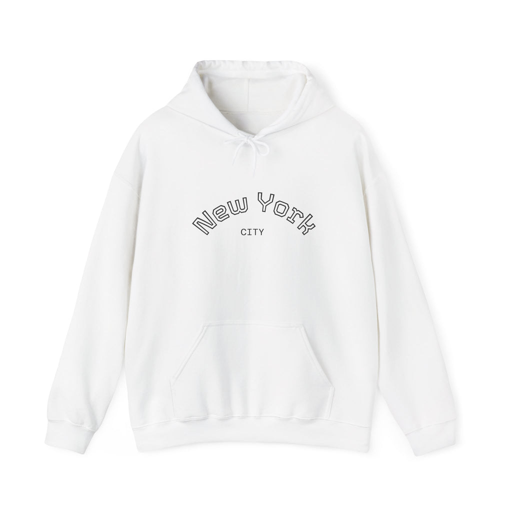 New York City Minimalist Hoodie — Arch Logo Sweatshirt