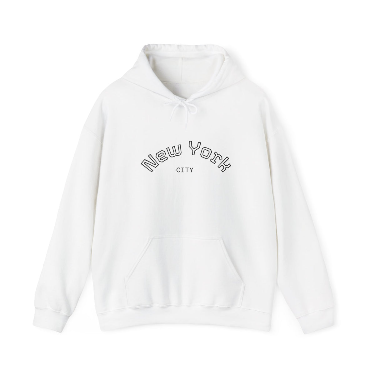 New York City Minimalist Hoodie — Arch Logo Sweatshirt