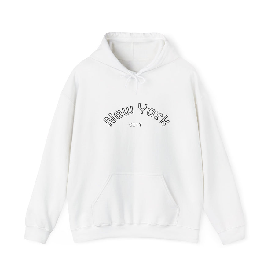 New York City Minimalist Hoodie — Arch Logo Sweatshirt